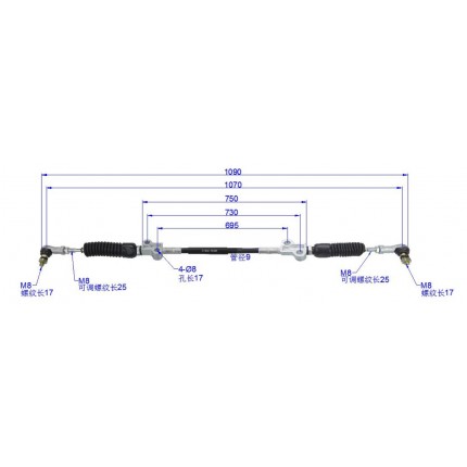 Трос переключения передач, для погрузчика Mitsubishi FD20-25N, FD30-35N, № 91A51-04300, 91A5104300