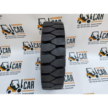 Шина супереластична, гусматік (цільноліта) для вилкових навантажувачів, 5.00-8 (5.00х8), виробництва Katochi