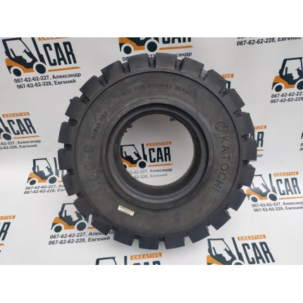 Шина супереластична, гусматік (цільноліта) для вилкових навантажувачів, 6.00-9 (6.00Х9), виробництва Katochi