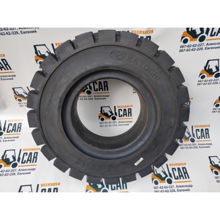 Шина супереластична, гусматік (цільноліта) для вилкових навантажувачів, 7.00-12 (7.00Х12), виробництва Katochi