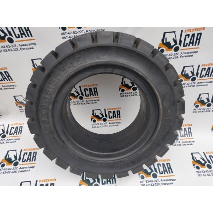 Шина супереластична, гусматік (цільноліта) для вилкових навантажувачів, 8.15-15 (28Х9-15), виробництва Katochi