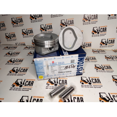 Поршень + палець для двигуна Nissan K21, під кільця: 1,5*1,5*2,8, перший ремонт (+0,5), TIK, Taiwan № N-12010-GS07A, N12010GS07A