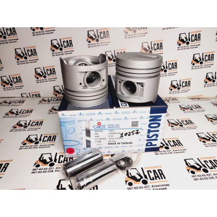 Поршень + палець, для двигуна Mitsubishi S4S-1, S6S-1 перший ремонт, (+0,5), кільця 2,5*2*4,5, TIK, Taiwan, № 32A17-00300, 32A1700300