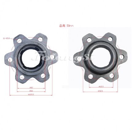 Ступиця керованого мосту для навантажувача HELI H2000 CPCD10-18, № 24234-32221, 2423432221