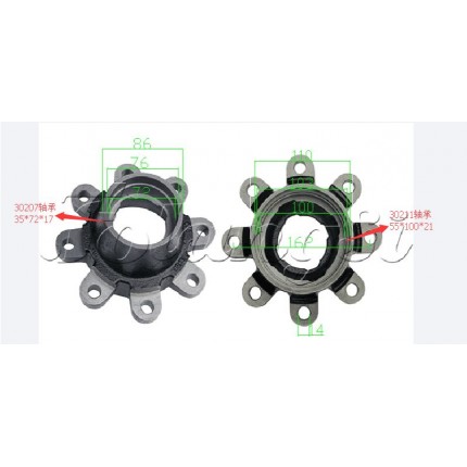 Ступица управляемого моста для погрузчика TCM FD20-30Z5/T6/T3/V, № 214A4-32041, A21B4-32241, 30CX420001, 214A432041, A21B432241