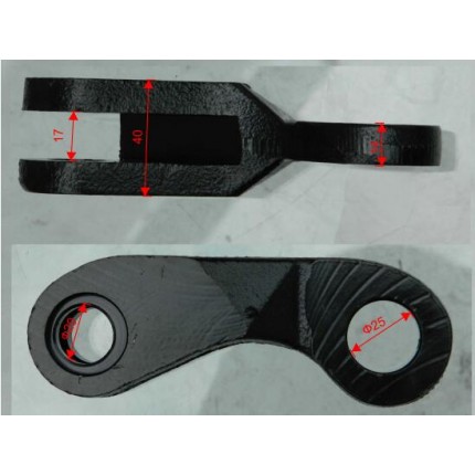 Тяга рульова, сережки, права, для навантажувача Toyota 7FD10-25, 7FD30 (9808-0005), № 43751-23320-71, 43751-33240-71, 437512332071,43