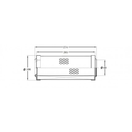 Фильтр воздушный внешний, для погрузчика Caterpillar FG10-18N(F25C), FG20-25N(F17D), FG30-35AN(F13F), № 91B61-00112, 16546-FJ100, 3EB-01-38730, 91B6100112, 16546FJ100, 3EB0138730