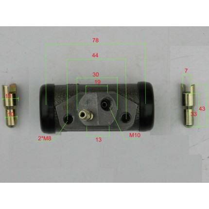 Циліндр робочий, колісний, гальмівний, лівий, для навантажувача TCM FD20-25Z5, FG20-25N5, FD20-25T6, FG20-25T6