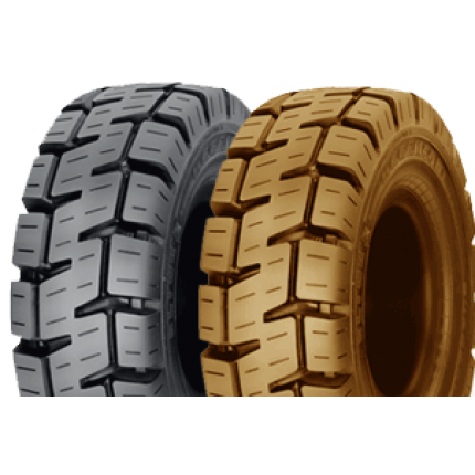 Шина суцільнолита, гусматик, для вилкових навантажувачів, розмір 5.00-8, виробництва Marangoni Forza, що не залишає слідів, NON MARKING